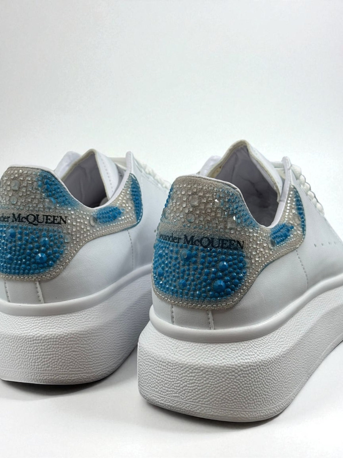 Alexander McQueen White Glitter Multicolor