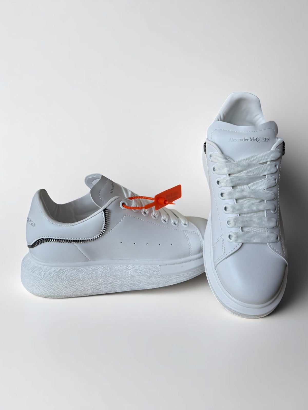 Alexander McQueen White Zip