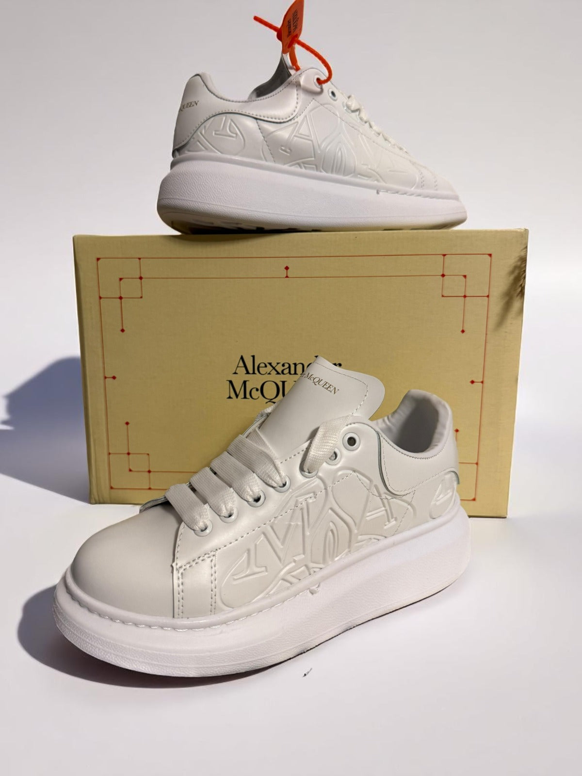 Alexander McQueen White Hieroglife