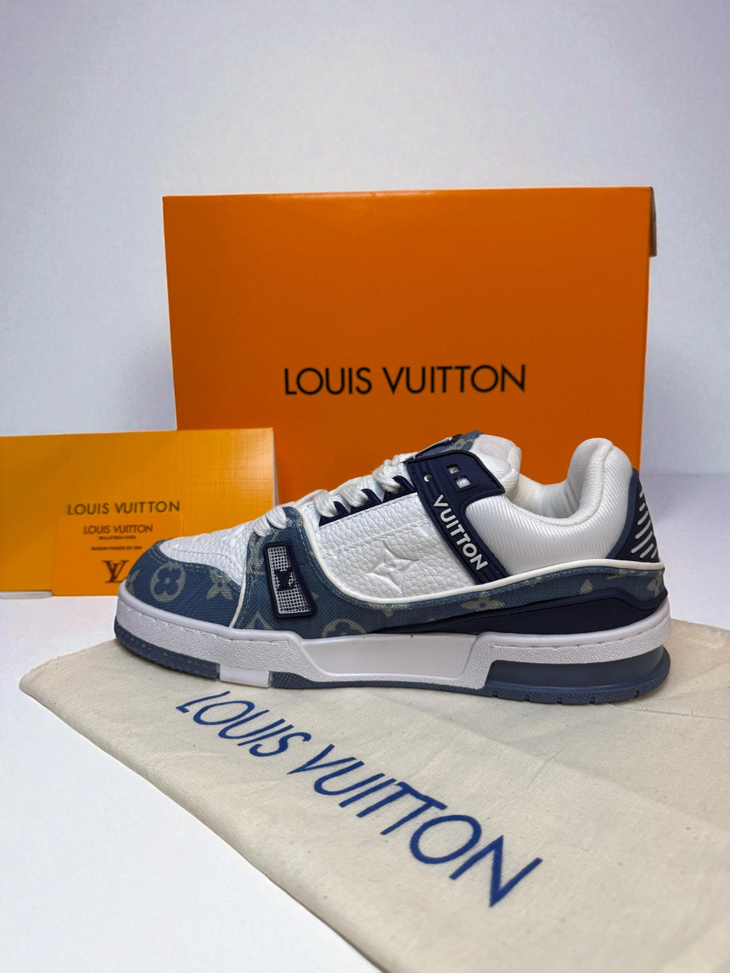 Louis Vuitton Monogram Blue Trainers