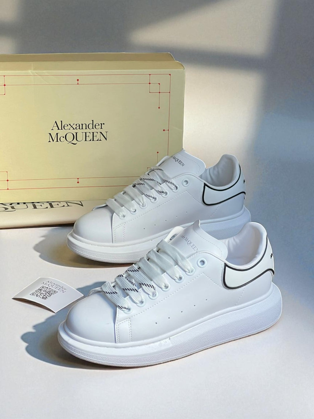 Alexander McQueen White & Black Outline