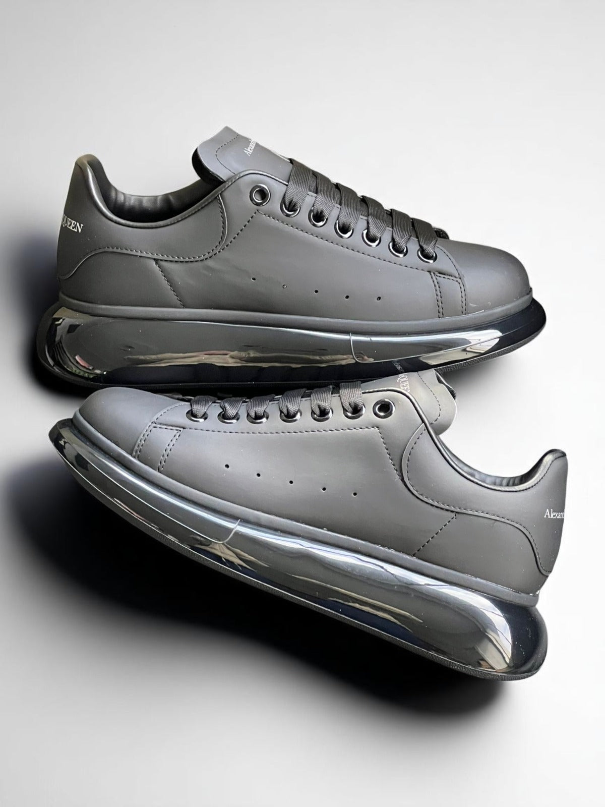 Alexander McQueen Clear Sole Black