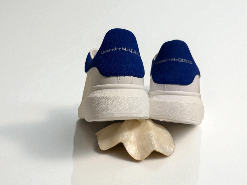 Alexander McQueen White & Blue Velvet