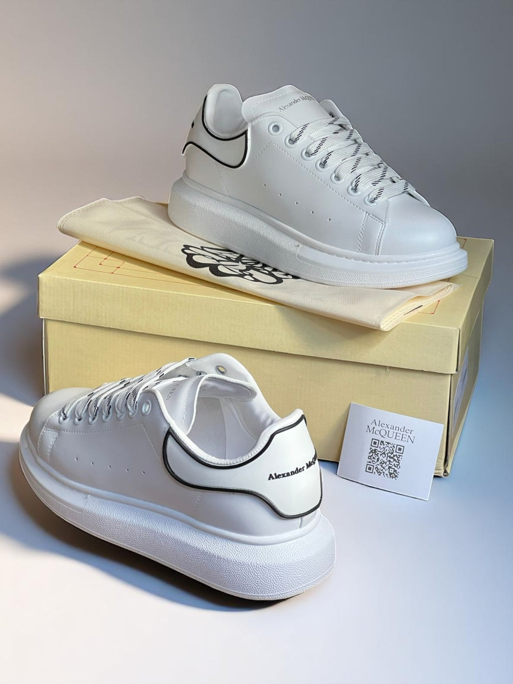Alexander McQueen White & Black Outline