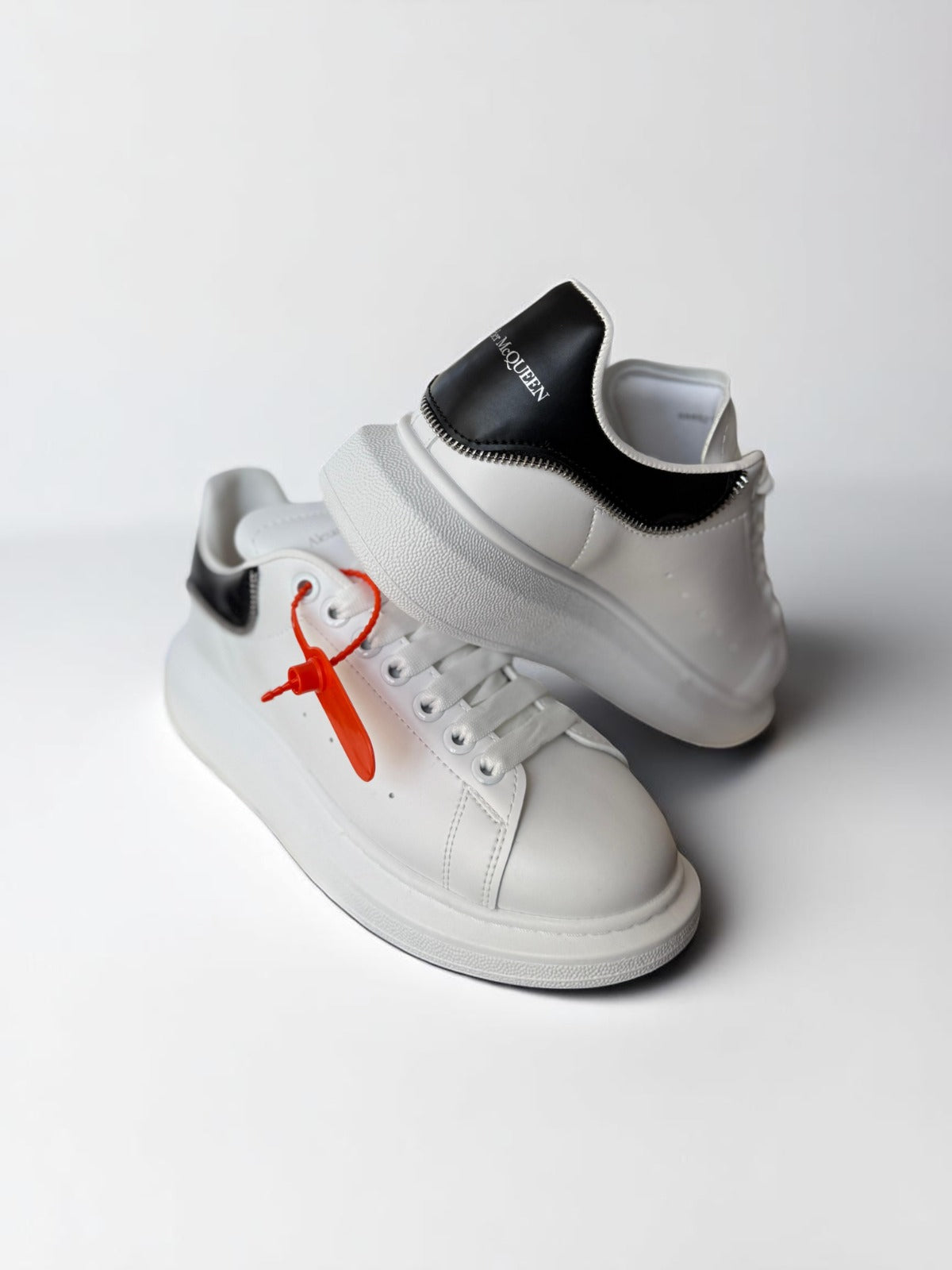 Alexander McQueen White & Black Zip