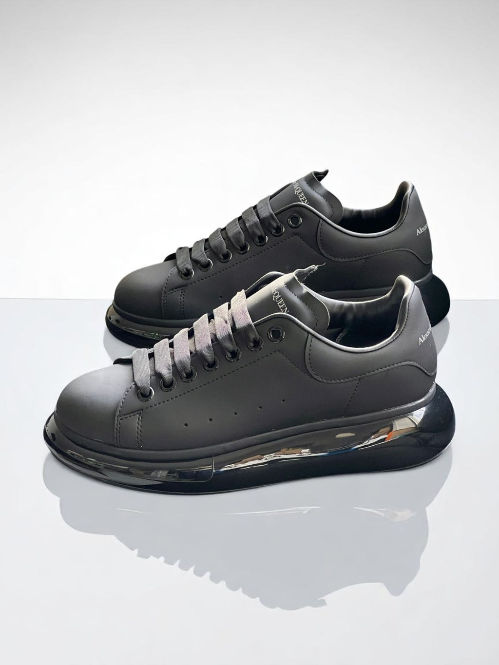 Alexander McQueen Clear Sole Black